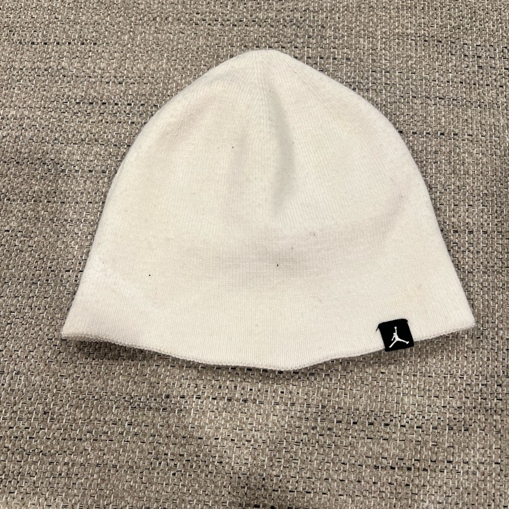 White Jordan Jumpman Beanie